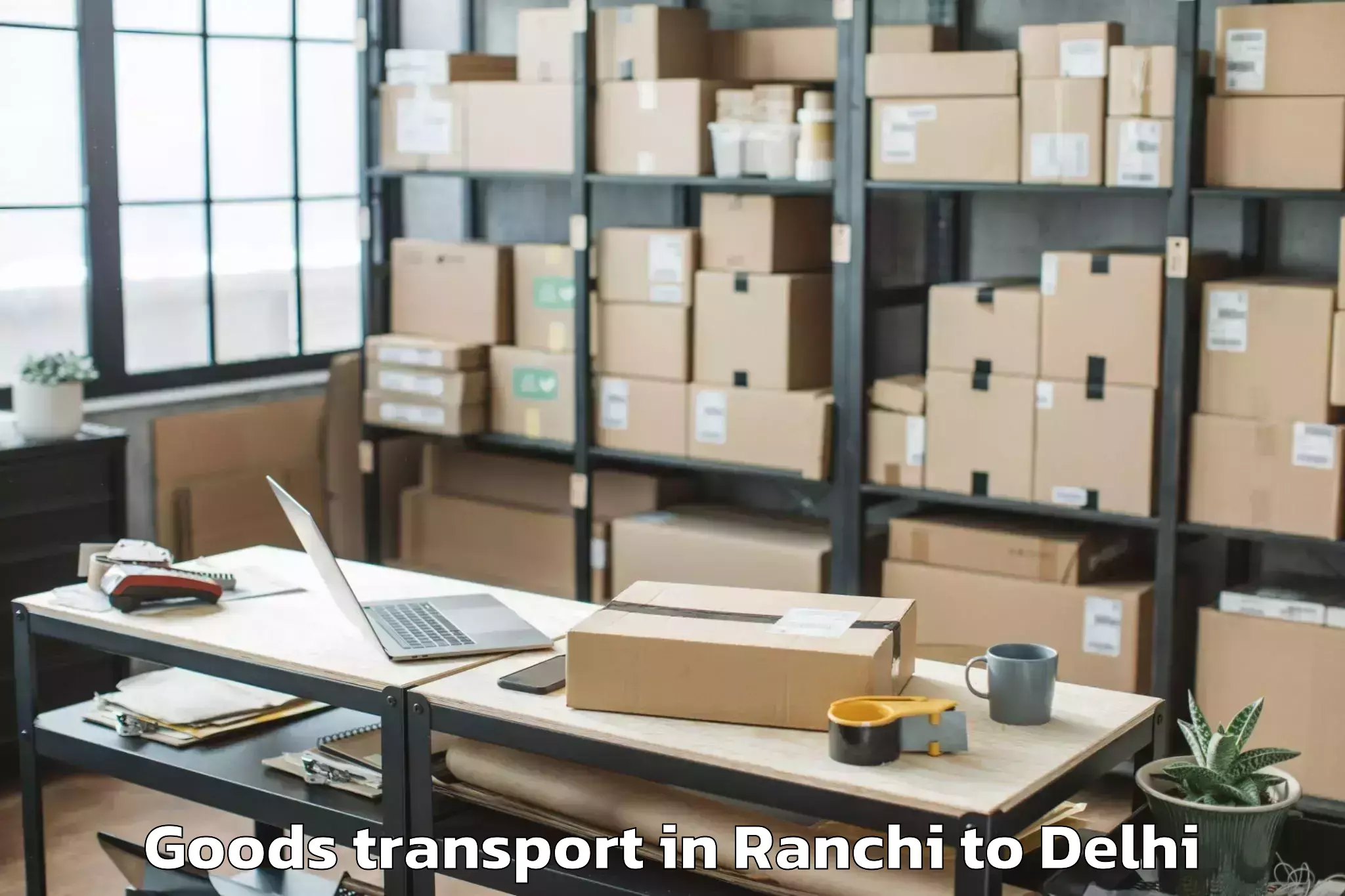 Book Ranchi to Chanakya Puri Goods Transport Online